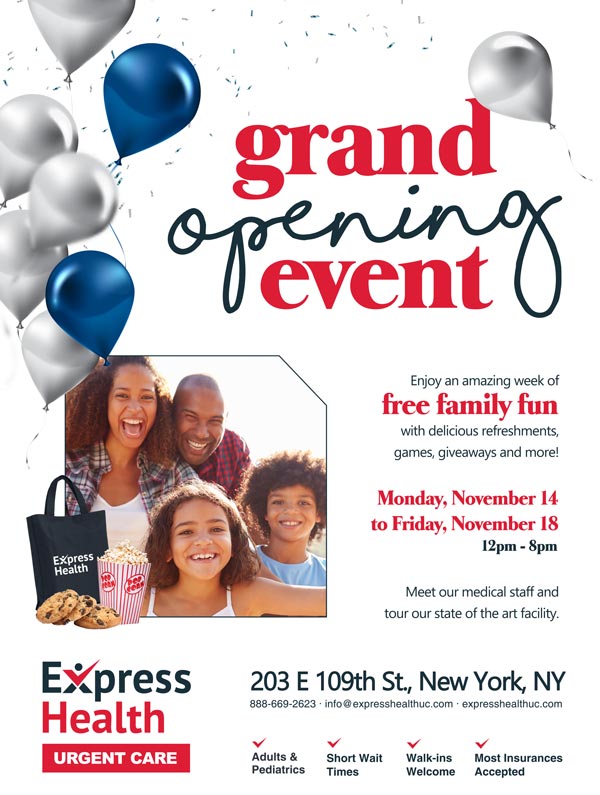 Event at Express Health Urgent Care in Brooklyn, and East Harlem NYC Event at Express Health Urgent Care in Brooklyn, and East Harlem NYC